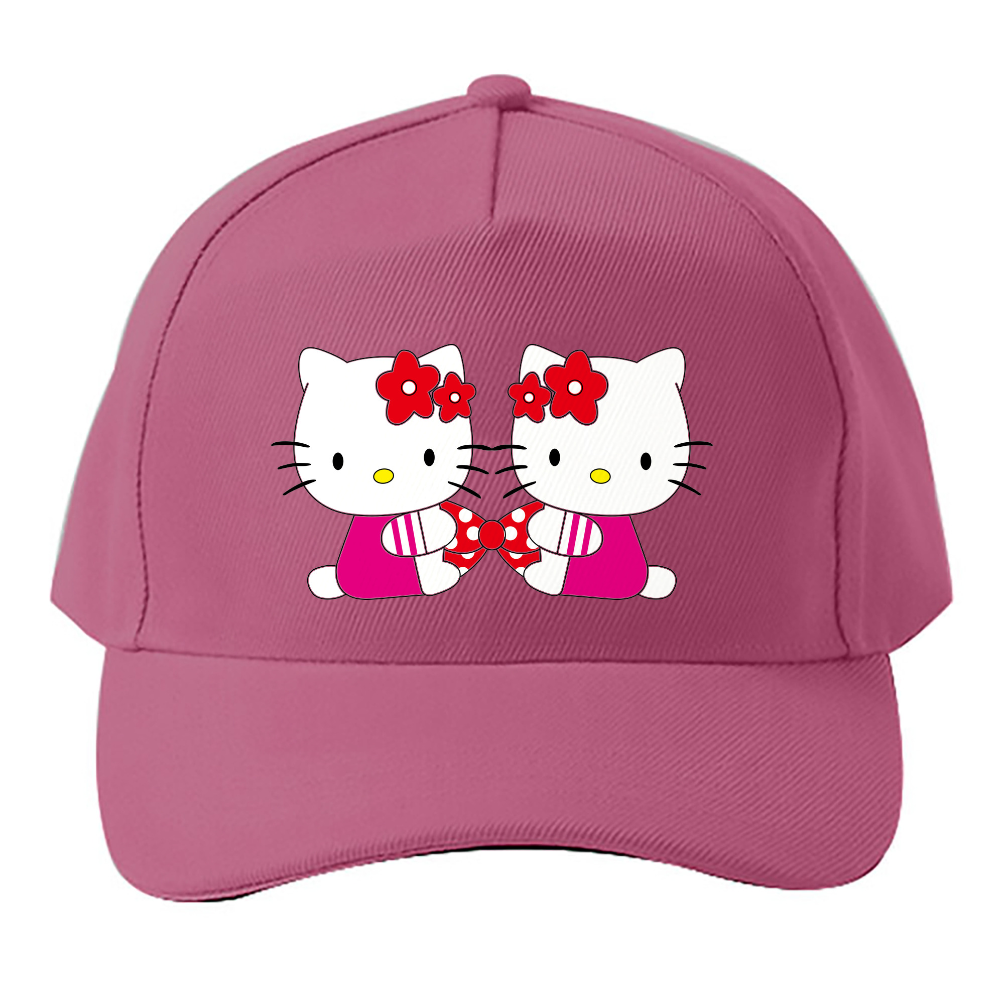 （画像用） Hello Kitty ハローキティ ベースボールキャップ 綿100％ 男女兼用 帽子 スポーツ